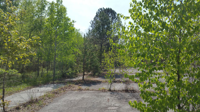 Centralia, PA - Overgrown Basketball Courts Near Park St