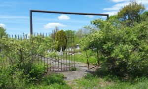 Centralia, PA - Broken Gate at Rear of Odd Fellows Cemetery