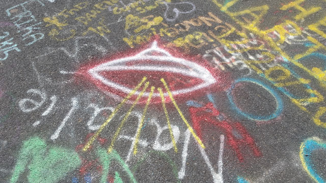 Centralia, PA - Abandoned Highway - Graffiti - Flying Saucer